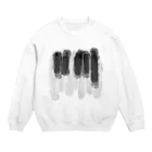 Naa Piano Music (ピアノデザインコレクション)の🎹 ピアノ 鍵盤 (大)  Crew Neck Sweatshirt