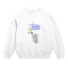 ピッチーの梅雨だニャン Crew Neck Sweatshirt