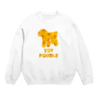 onehappinessのトイプードル　ガーベラ Crew Neck Sweatshirt