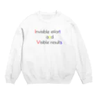 かもラグのラクかものInvisible effort and visible result Crew Neck Sweatshirt