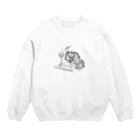 猫の浮世絵・草紙の講談する猫 Crew Neck Sweatshirt