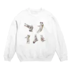 ロキの店の転がる犬 Crew Neck Sweatshirt