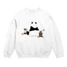 KaNaN〜パンダのドリップ待ちのパンダ🐼 Crew Neck Sweatshirt