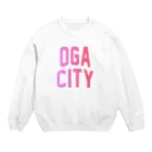 JIMOTOE Wear Local Japanの男鹿市 OGA CITY Crew Neck Sweatshirt