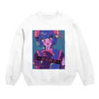 まいごの遺失物取扱所の萌萌料亭 Crew Neck Sweatshirt