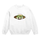 dolidoliのメジロ餅 Crew Neck Sweatshirt