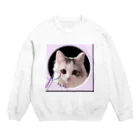 ぬくもふ屋　【猫 犬の似顔絵描き】のPuu Crew Neck Sweatshirt