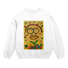 hanageyasuyoのこんにちは鼻毛さん Crew Neck Sweatshirt