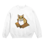 縁-yukari-のダンボールにゃんこ Crew Neck Sweatshirt