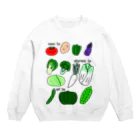 A33の何科の野菜たち Crew Neck Sweatshirt