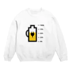 高堂玲/イラストの方のビール充電中 Crew Neck Sweatshirt