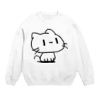 どどど素人のどどねこ-おすわり- Crew Neck Sweatshirt