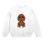 ☆アンジュのハウス☆の甘えん坊ダックスちゃん Crew Neck Sweatshirt