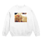 おまめさんの仲良しにゃんこ Crew Neck Sweatshirt