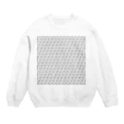 どどど素人のどどねこ-びっしり- Crew Neck Sweatshirt