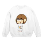 Bob'sのかすちゃんグッズ Crew Neck Sweatshirt