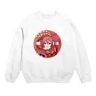 個人Vtuberテンタクル七海ショップSUZURI支店のまんまるテンタクル七海 Crew Neck Sweatshirt