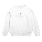 Andiamoのシンプルおひげ。 Crew Neck Sweatshirt