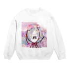 caTeaの華のショウジョ Crew Neck Sweatshirt