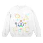 greetenの猫ちゃん組体操　運動会 Crew Neck Sweatshirt