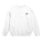 Andiamoのシンプルおひげ。（字なし/黒） Crew Neck Sweatshirt