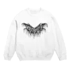 忍太郎の四字熟語 - 四面楚歌 Death Metal Logo デスロゴ Crew Neck Sweatshirt