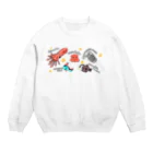 自由なサイト「me.ch」の深海魚君たち Crew Neck Sweatshirt