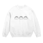 もちもちっこのまずいものを食べた赤ちゃん Crew Neck Sweatshirt