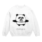 apricot_gardenのちょいヒゲパンダ（choihige-p）_好きやぁ Crew Neck Sweatshirt