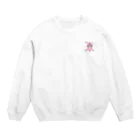 おもち。🐰のごちそうさまおもち。 Crew Neck Sweatshirt