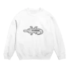 あにまるやさんのメカメカワニくん Crew Neck Sweatshirt