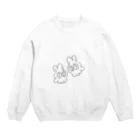 カワウソ工房のうさぎくらげ Crew Neck Sweatshirt