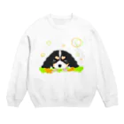 greetenのキャバリアトライカラー癒し犬 Crew Neck Sweatshirt