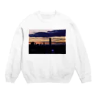 えびたろの札幌の夕日 Crew Neck Sweatshirt