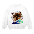 BFCisのBLACK FACE CAT is super color Crew Neck Sweatshirt