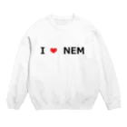 BBdesignのI Love NEM Crew Neck Sweatshirt