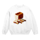 (株)ねこの焼きたてパン！！ Crew Neck Sweatshirt