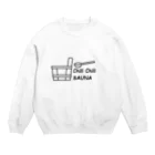 aki85dayonのChill Chill SAUNA グッズ Crew Neck Sweatshirt