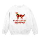 onehappinessのいちご　フラットコーテッドレトリバー Crew Neck Sweatshirt