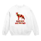 onehappinessのいちご　ジャーマンシェパードドッグ Crew Neck Sweatshirt