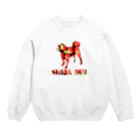 onehappinessのいちご　柴犬 Crew Neck Sweatshirt