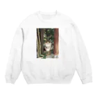 PLANET OF CATS ねこの惑星のmofuneco4 Crew Neck Sweatshirt