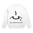 G A N B O ！！の鼻毛出てますよ Crew Neck Sweatshirt