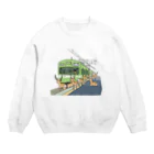 ツナショップの奈良の電車 Crew Neck Sweatshirt