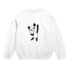 Tea Drop Sのやる気に満ちたパンダ Crew Neck Sweatshirt