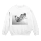 みゆきのはばたく鳥（ゼンタングル） Crew Neck Sweatshirt