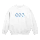 nsnの3(BLUE) Crew Neck Sweatshirt