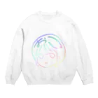 もぎたてトマトちゃんのお子ちゃん キラキラレインボーエディション Crew Neck Sweatshirt