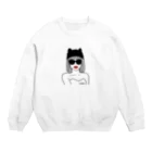 plum.jpのサングラス・ガール(ネコ耳) Crew Neck Sweatshirt