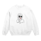 plum.jpのサングラス・ガール(三つ編み) Crew Neck Sweatshirt